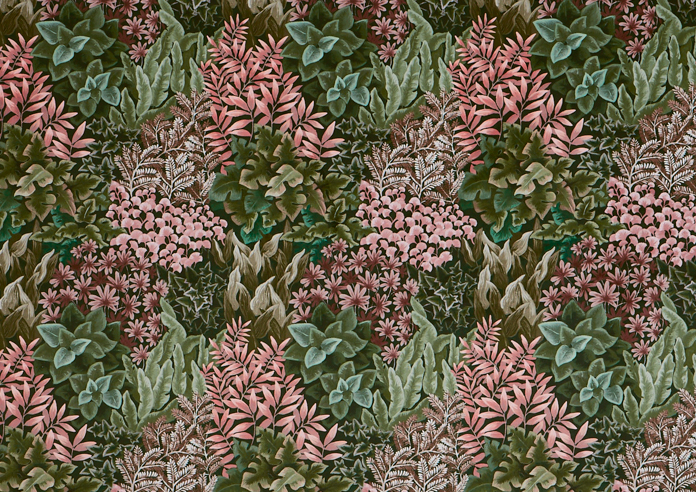 Garden, Wall Coral - Fabric Only - Image 3